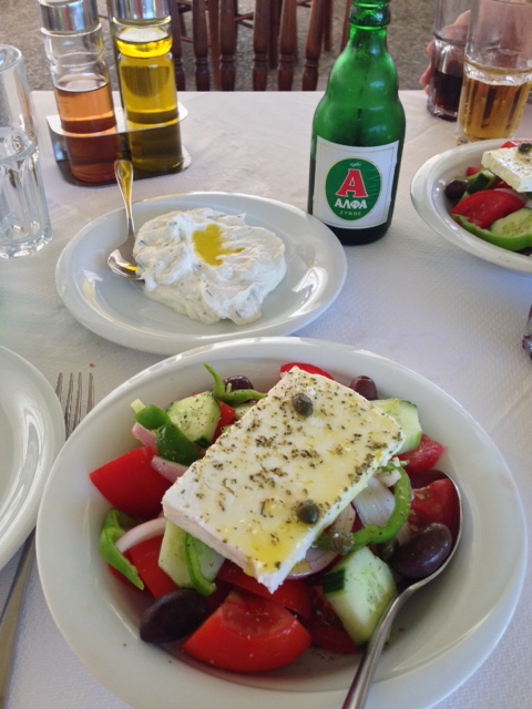Time for lunch at the port of Nauplion, Greece